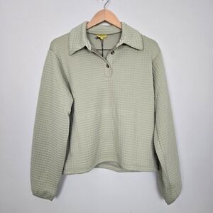 NWT Hikerkind Womens Midlayer Fleece Sz XL Sage Polartec Gorpcore Eco Aesthetic